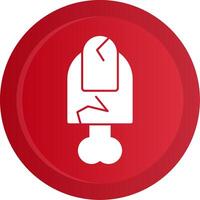 Scary Finger Glyph Gradient Button vector