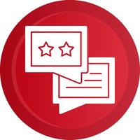 Feedback Glyph Gradient Button vector