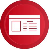 Id Card Glyph Gradient Button vector