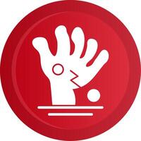 Scary Hand Glyph Gradient Button vector