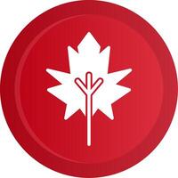 Dry Leaves Glyph Gradient Button vector