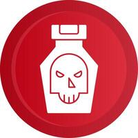 Poison Glyph Gradient Button vector