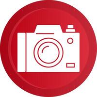 Camera Glyph Gradient Button vector