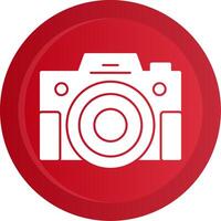 Compact Camera Glyph Gradient Button vector