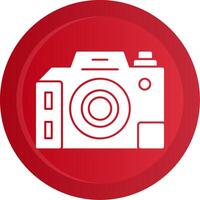 Dslr Camera Glyph Gradient Button vector