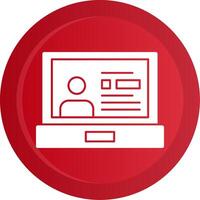 Profile Glyph Gradient Button vector