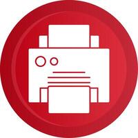 Printer Glyph Gradient Button vector