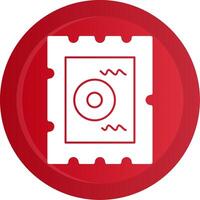 Chip Glyph Gradient Button vector