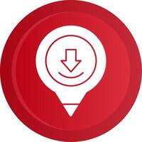 Placeholder Glyph Gradient Button vector