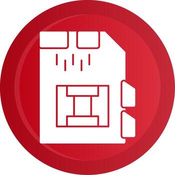 Dakota del Sur tarjeta glifo degradado botón vector