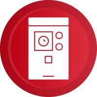 Smartphone Camera Glyph Gradient Button vector