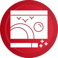 Photo Editing Glyph Gradient Button vector