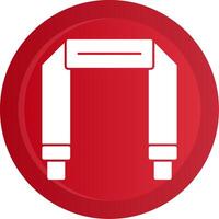 Camera Strap Glyph Gradient Button vector