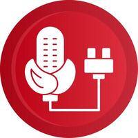 Corn Energy Glyph Gradient Button vector