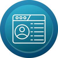 User Interface Line Button vector