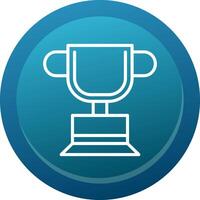 Trophy Line Button vector