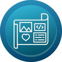Mockup Line Button vector