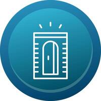 Pencil Sharpener Line Button vector