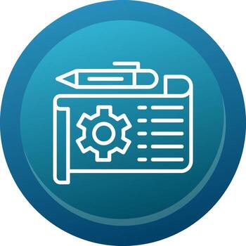 prototipo línea botón vector