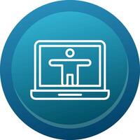 Accessibility Line Button vector
