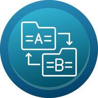 Ab Testing Line Button vector