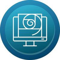 Golden Ration Line Button vector