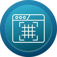 Grid Line Button vector