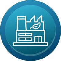 Green Factory Line Button vector