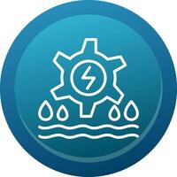 Hydro Power Line Button vector