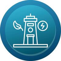 Tidal Power Line Button vector