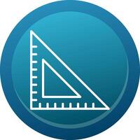 Triangular Ruler Line Button vector