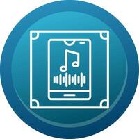 Vertical Rhythm Line Button vector