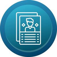 User Persona Line Button vector