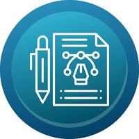 Design Sprint Line Button vector