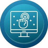 Call To Action Line Button vector