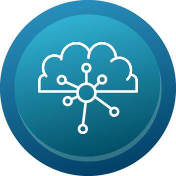 mapa mental línea botón vector