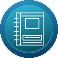 Notebook Line Button vector