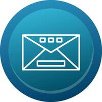 Mail Line Button vector