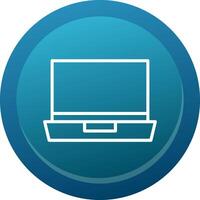 Laptop Line Button vector