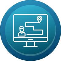 Customer Journey Map Line Button vector