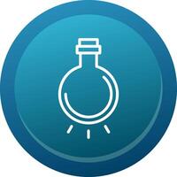 Light Bulb Line Button vector