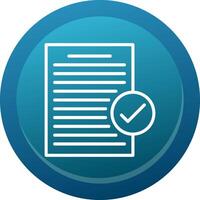Agree Line Button vector