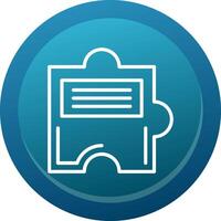 Puzzle Line Button vector