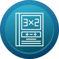 Maths Line Button vector