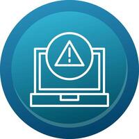 Error Line Button vector