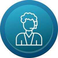 Customer Service Line Button vector