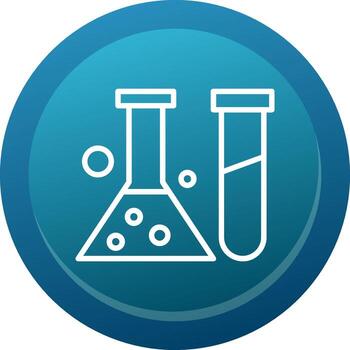 laboratorio línea botón vector