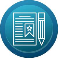 Favorite Line Button vector