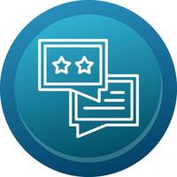 Feedback Line Button vector