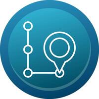 Gps Line Button vector